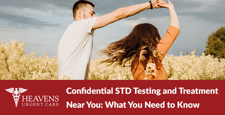 Confidential STD Testing and Treatment Near You blog featured image of a man spinning a woman under his arm dancing in a field